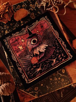 Herbstlaubkrähe - Print