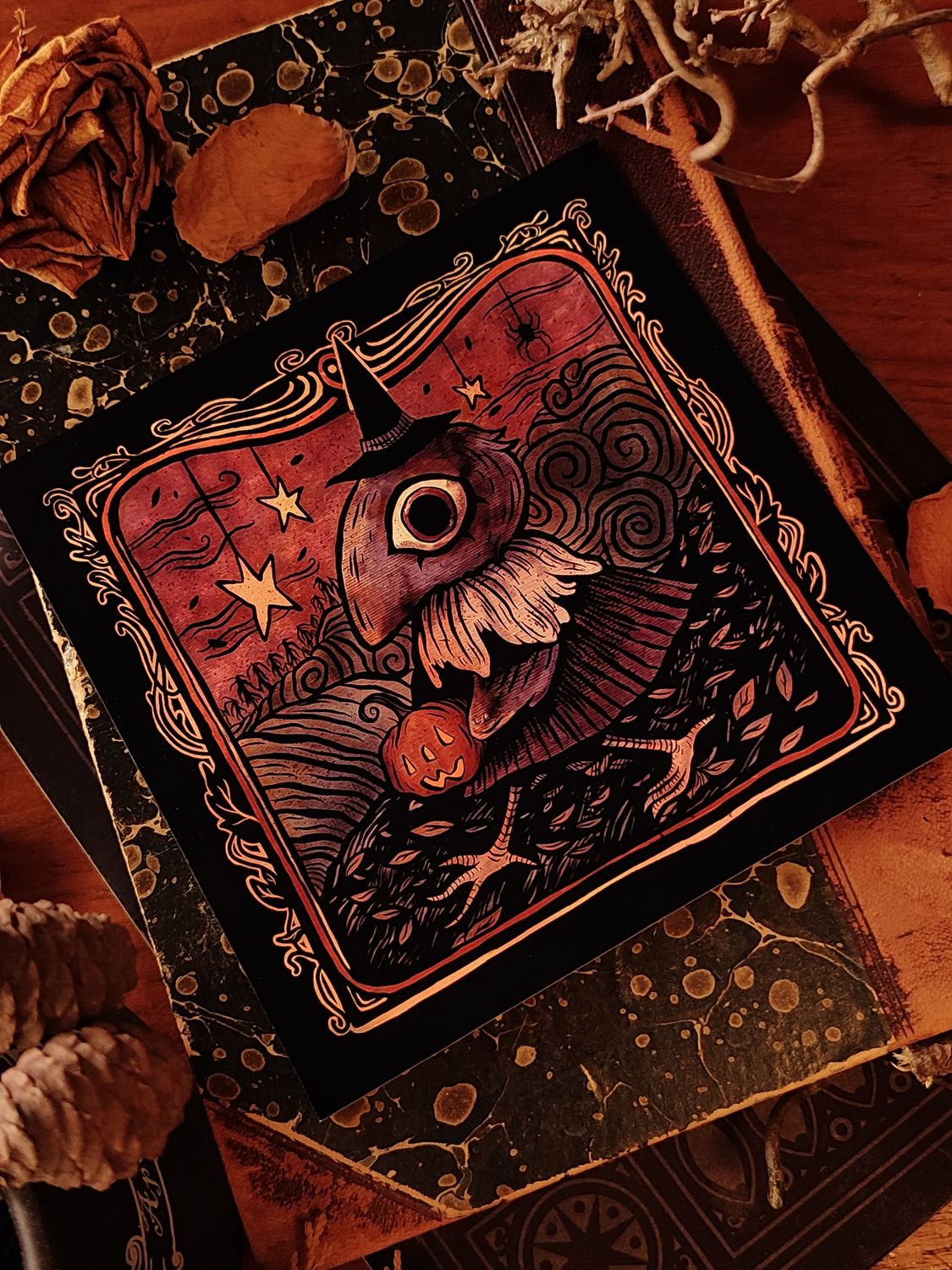 Herbstlaubkrähe - Print