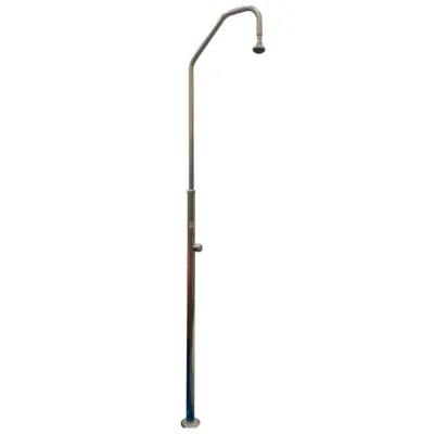 PQS Ducha de acero inox con 1 rociador 43 mm