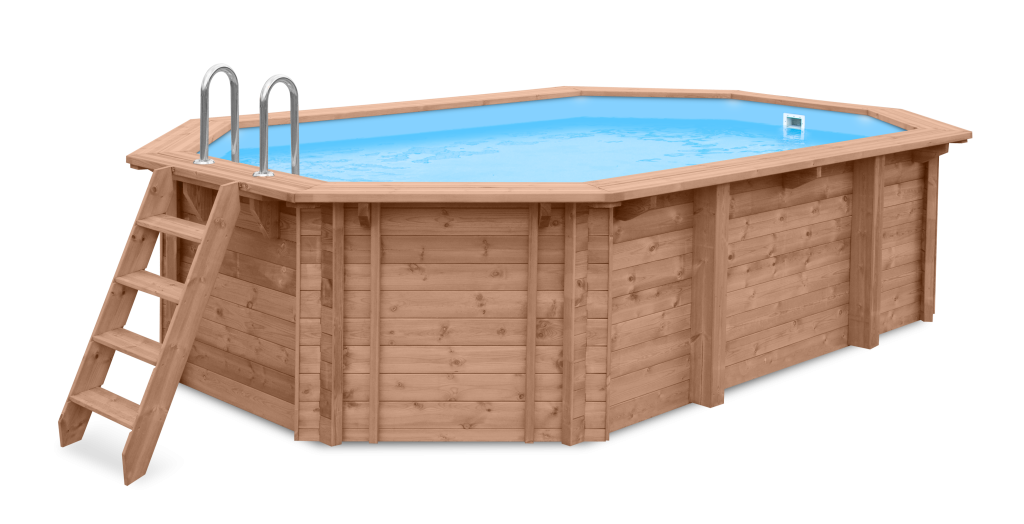 Abatec Piscina de Madera Blue Lagoon