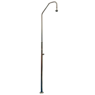PQS Ducha de acero inox con 1 rociador 43 mm
