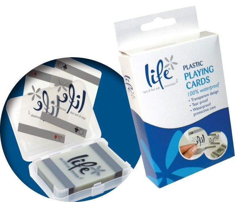 Life Spa Cartas de Juego Impermeables para Spa o Piscina