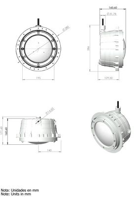 AstralPool Kit de Proyectores Par56 con nicho para Hormigón