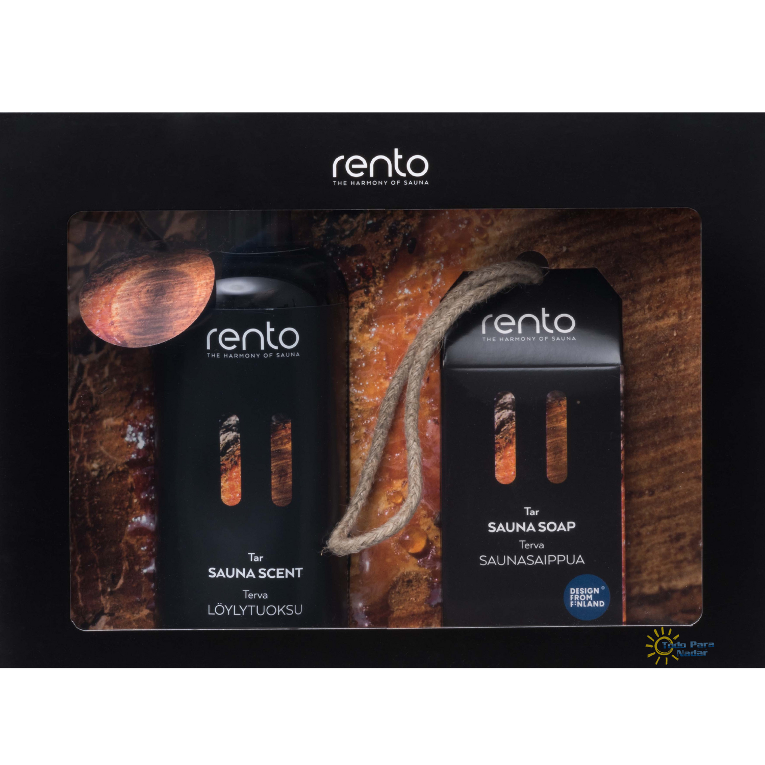 Rento Set de regalo (fragancia y jabón) - Alquitrán