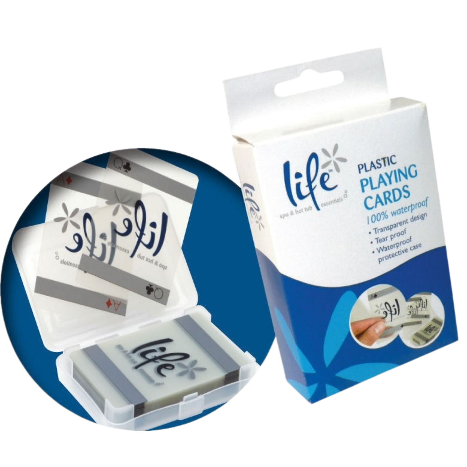 Life Spa Cartas de Juego Impermeables para Spa o Piscina