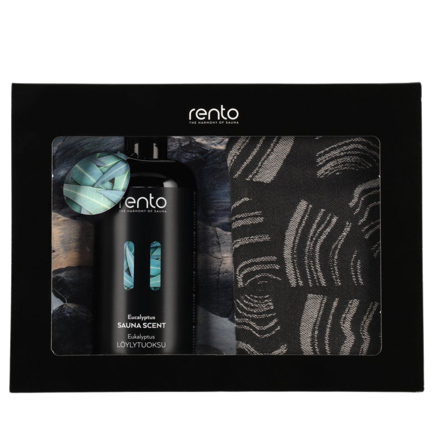 Rento Set de Regalo Sauna con Fragancia Eucalipto y Funda de Cojín