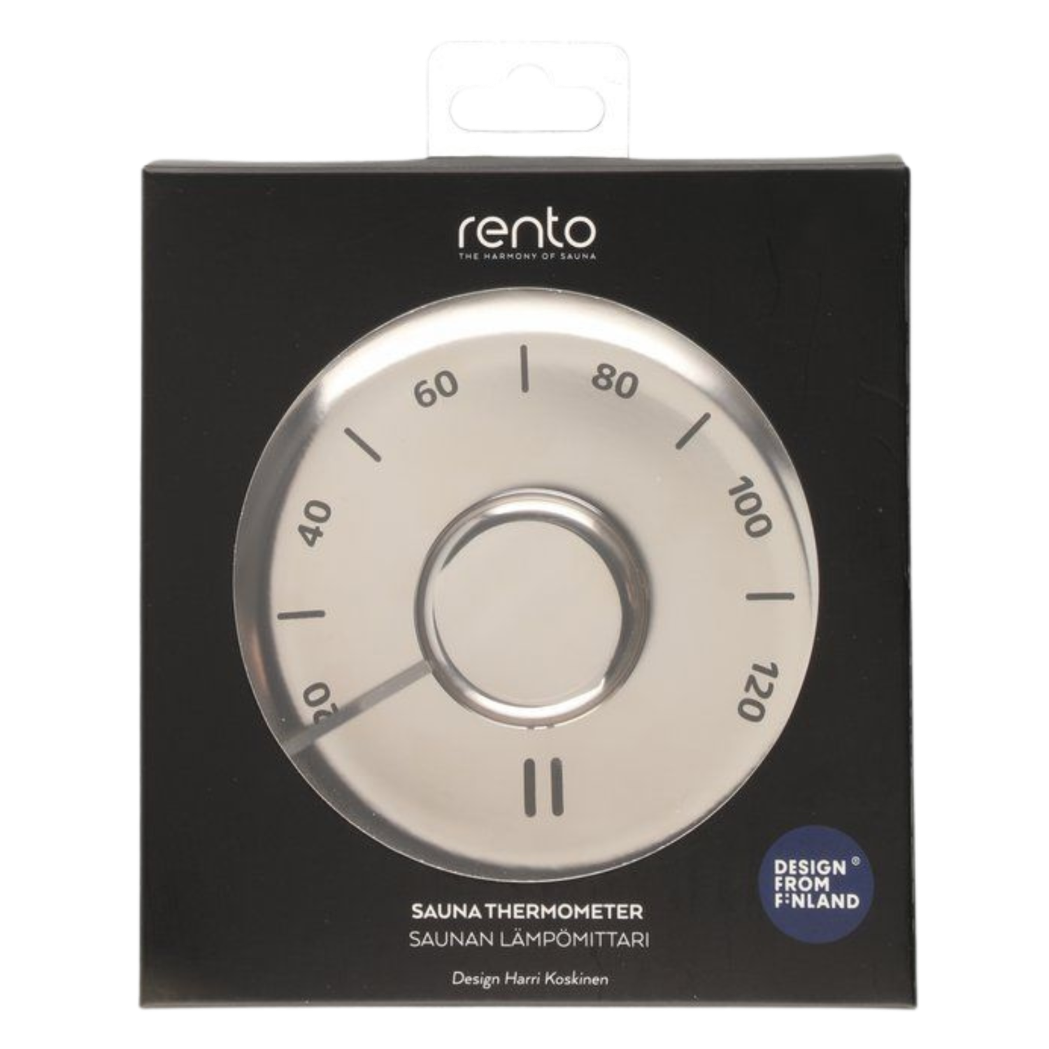 Rento Termómetro para Sauna Acero Inoxidable (Harri Koskinen)