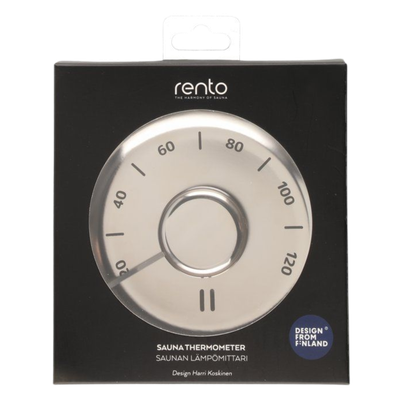 Rento Termómetro para Sauna Acero Inoxidable (Harri Koskinen)