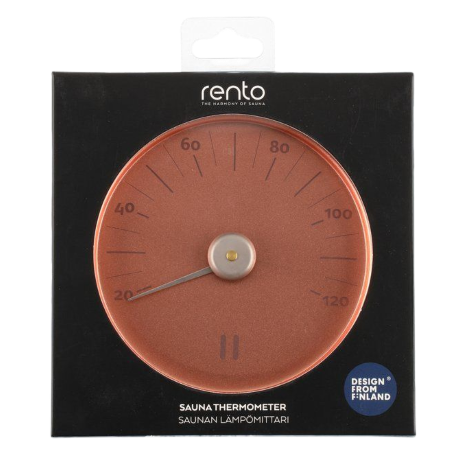 Rento Termómetro para Sauna de Aluminio Redondo