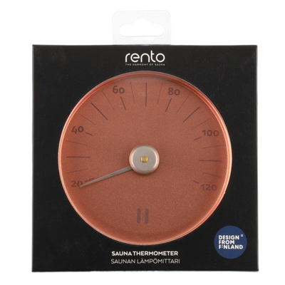Rento Termómetro para Sauna de Aluminio Redondo