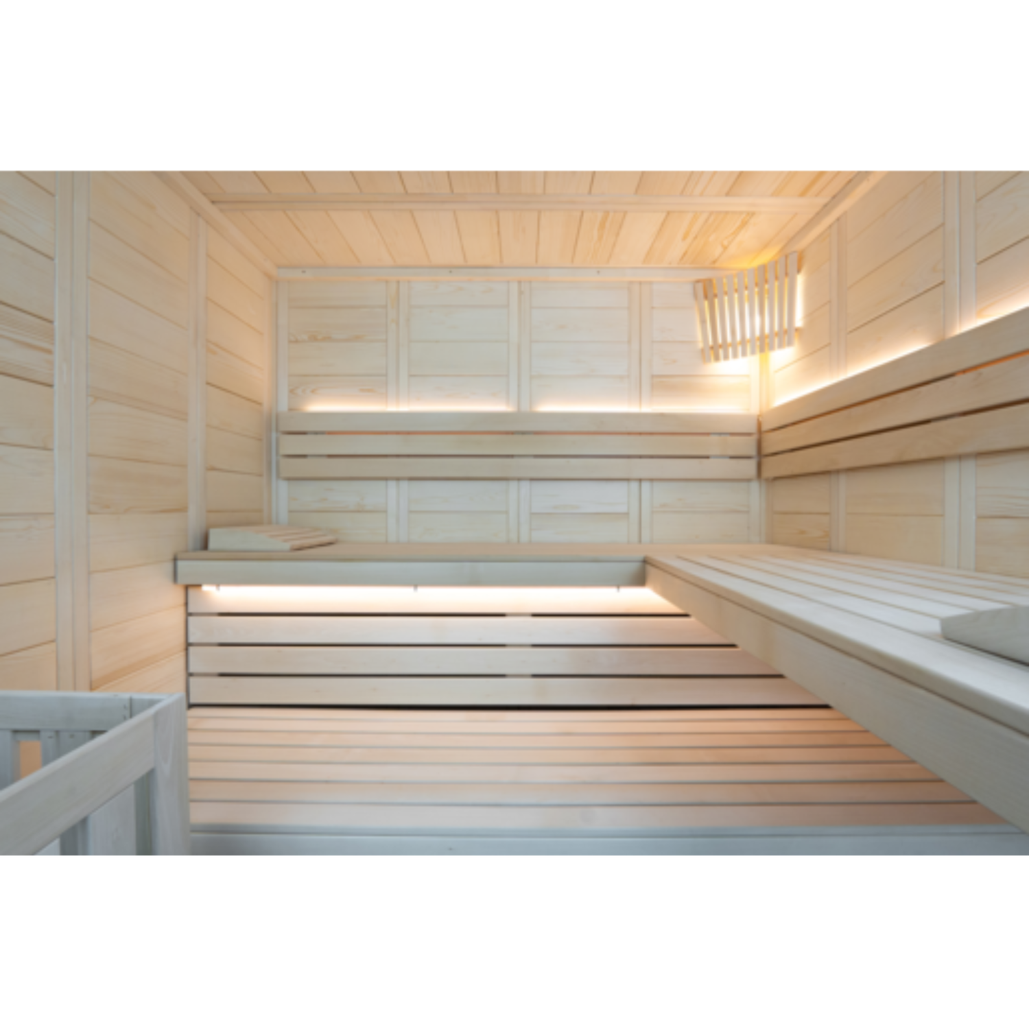 Sentiotec Sauna interior Alaska View