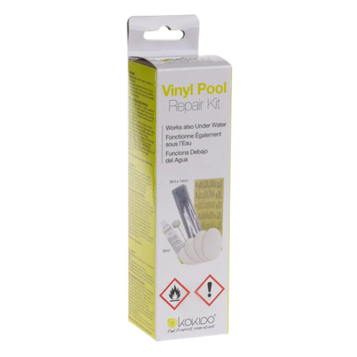 Kokido Kit adhesivo para piscina con lámina gris claro