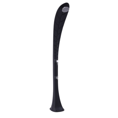 QP Ducha Solar Foliage Negra con Lavapiés 35L