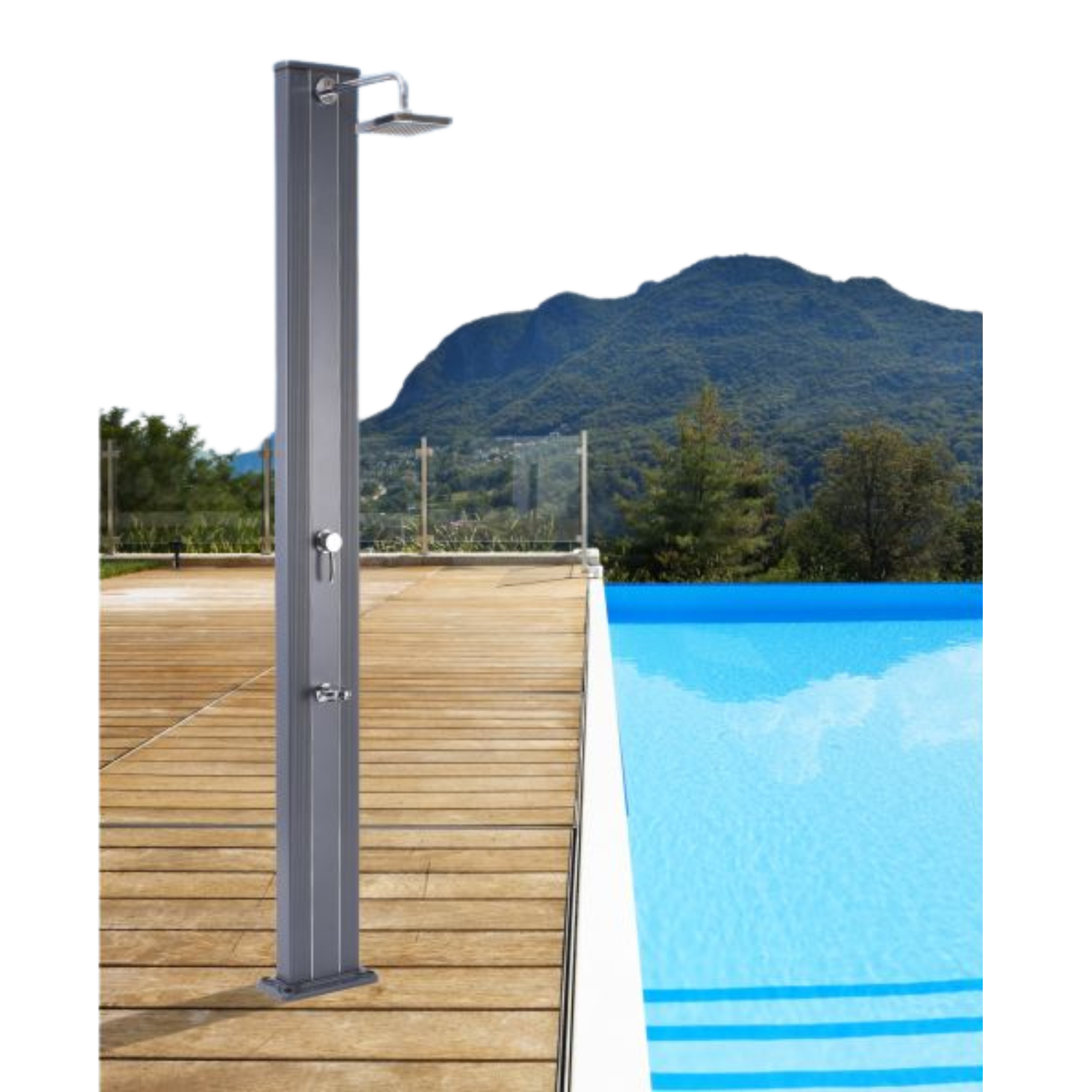 QP Ducha Solar Recta R23L