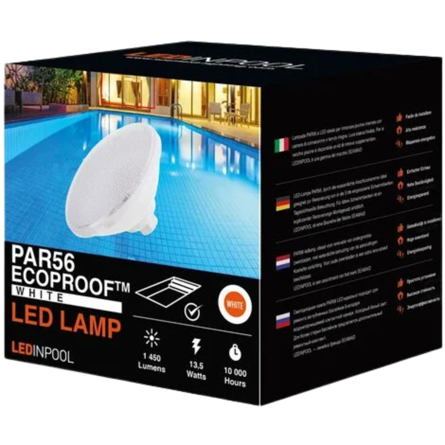 Seamaid Ecoproof Lámpara LED PAR56 Blanco y RGB