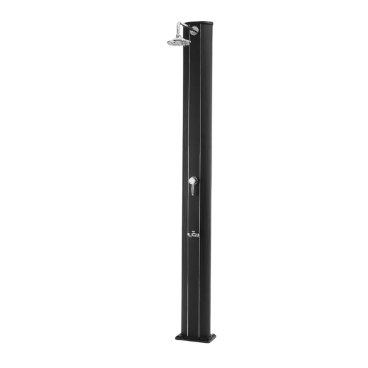 QP Ducha Solar Aluminio con Lavapiés 40L