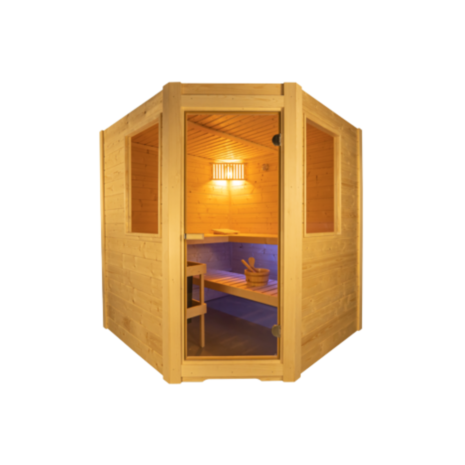 Sentiotec Sauna interior Basic Corner