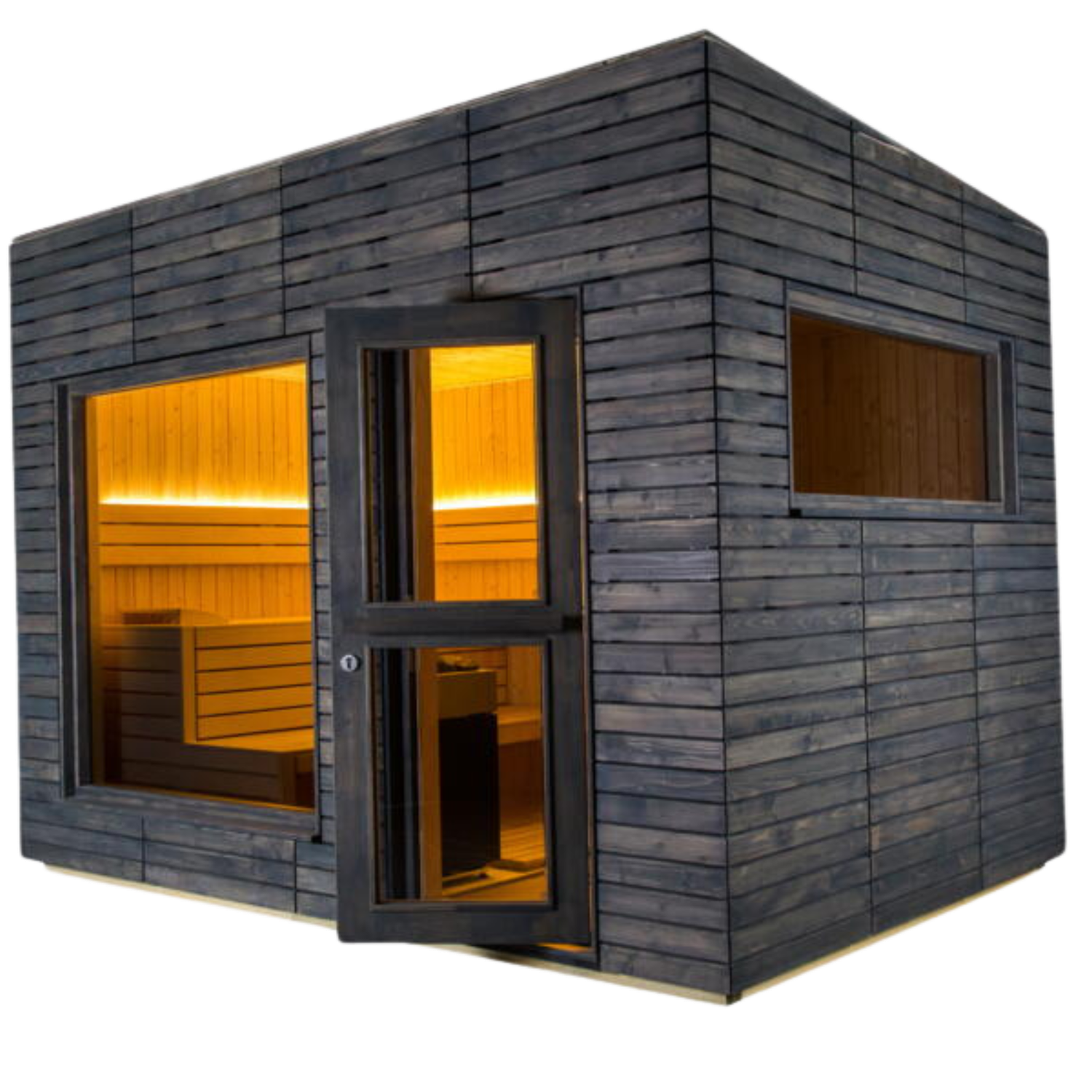Harvia Saunas de exterior Alpina Large View y Panorama
