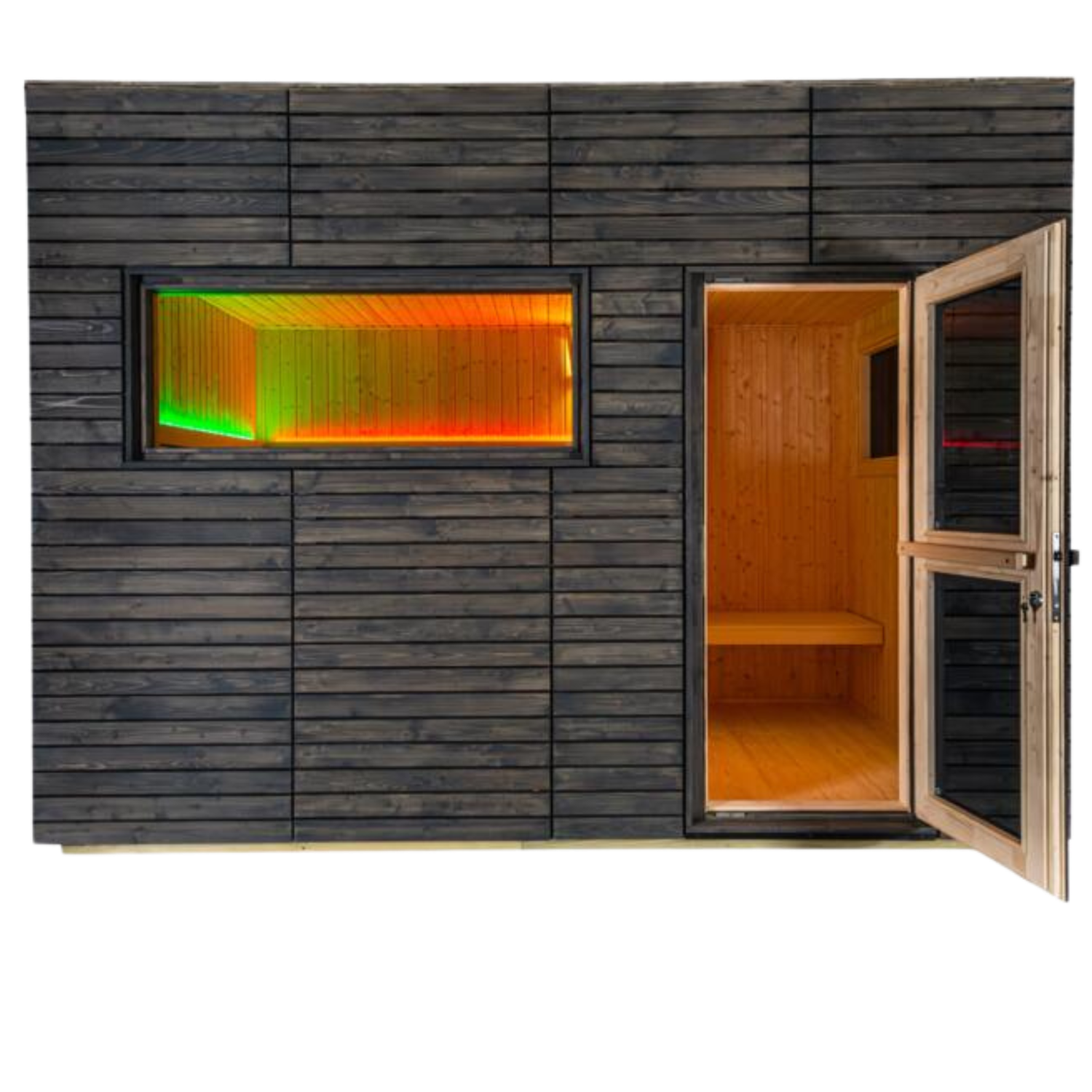 Harvia Saunas de exterior Alpina Large View y Panorama