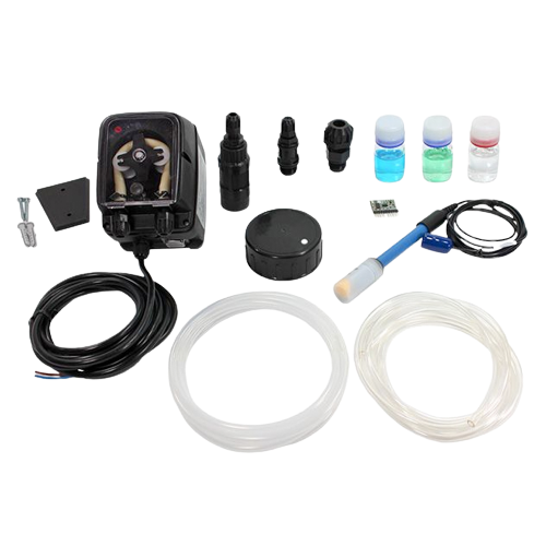 Hayward Kit-módulo pH: Sonda (plástico) premium doble junta, bomba dosificadora y accesorios