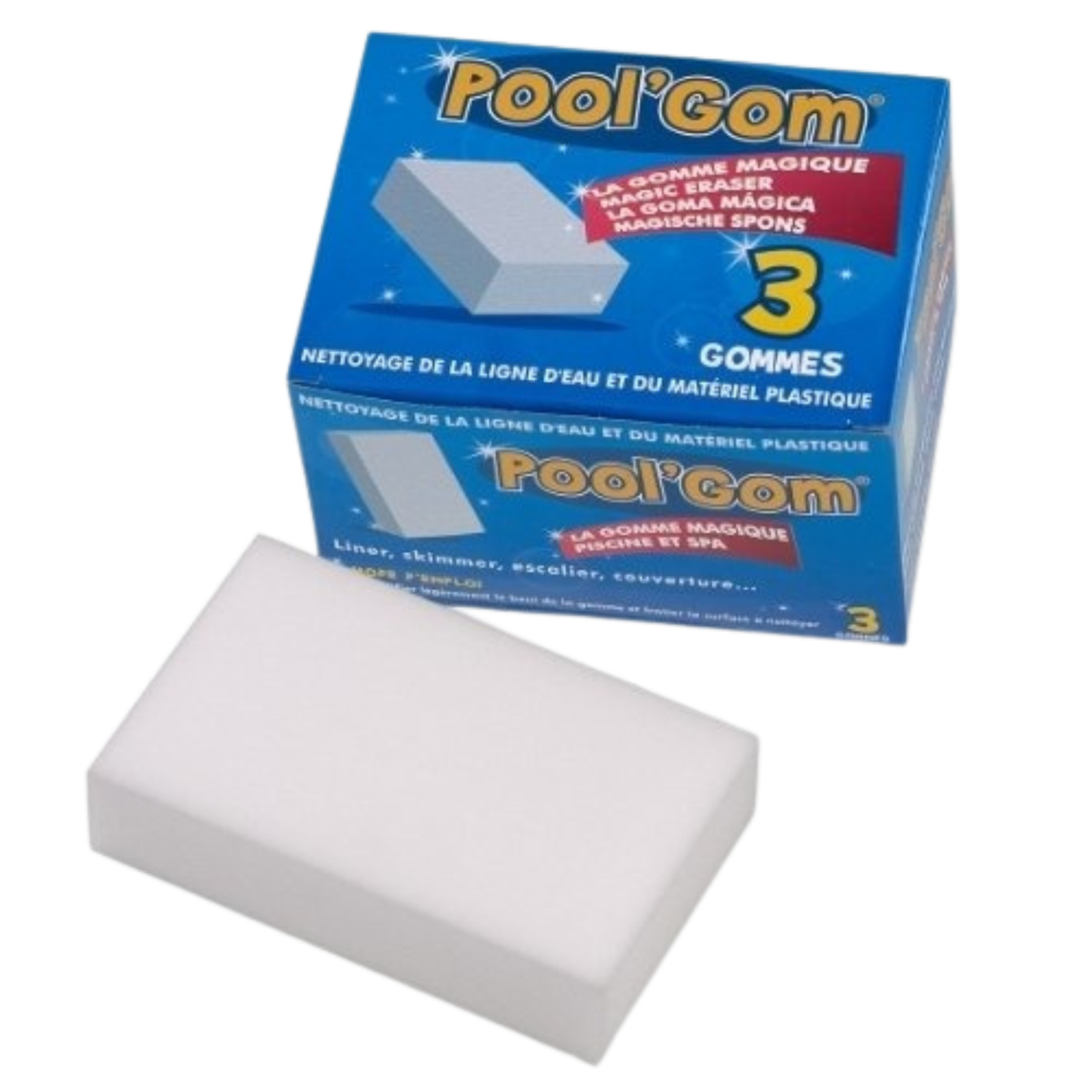 Toucan Set de 3 esponjas Pool’Gom para piscina
