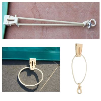 Kit de Fijación con Elástico y Pinza para Cobertores de Invierno color Beige