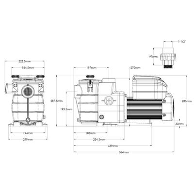 Hayward Motobomba Max Flo VS 1CV / SP1811VS
