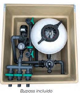 Superpool Casetas Enterradas con Filtro Superpool TE + Bomba Power Flo II Hayward