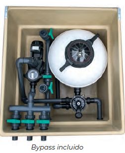 Superpool Casetas Enterradas con Filtro Superpool 2 classic + Bomba Hayward Power Flo II