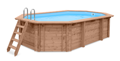 Abatec Piscina de Madera Blue Lagoon