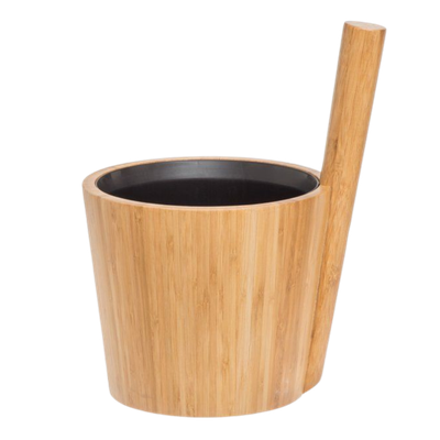 Rento Cubo Duo para Sauna Color Bambú + interior Negro