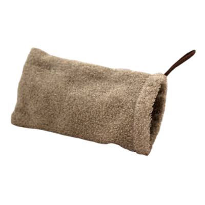 Emendo Manopla de Algodón/Lino color marrón