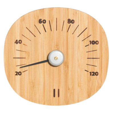 Rento Termómetro para Sauna Redondo de Bambú