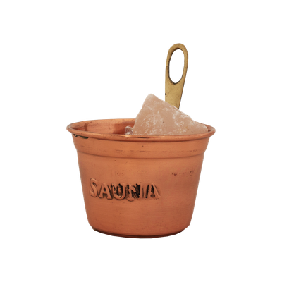 Emendo Vaso de Cobre con piedras de Sal