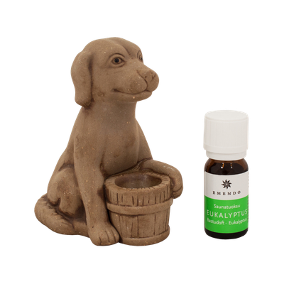 Emendo Aceite Esencial para Sauna de Eucalipto con figura Perro