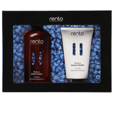 Rento Set de Sauna con Jabón líquido &amp;  Miel arándanos