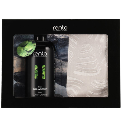 Rento Caja de Regalo con Fragancia para Sauna + Funda de Cojín