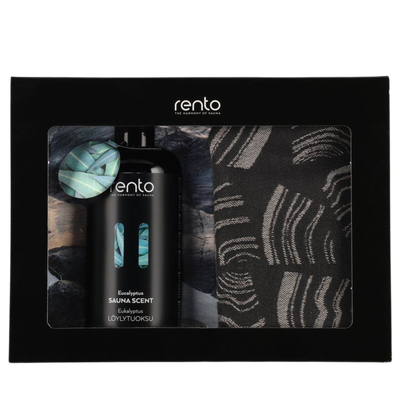 Rento Set de Regalo Sauna con Fragancia Eucalipto y Funda de Cojín