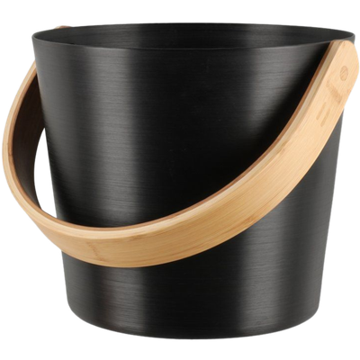 Rento Cubo para Sauna Aluminio con asas de Bambú