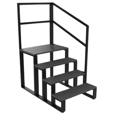 Life Spa Escalera de 4 peldaños para Swimspa Antracita