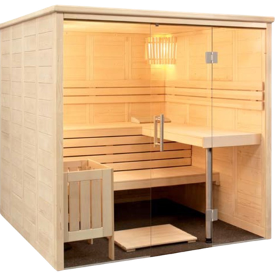 Sentiotec Sauna interior Alaska View
