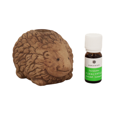 Emendo Aceite Esencial para Sauna de Eucalipto con figura Erizo