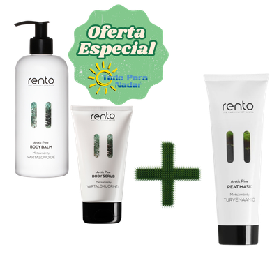 Rento Loción Corporal y Exfoliante Corporal con Mascarilla Facial GRATIS