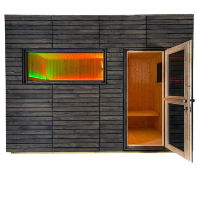 Harvia Saunas de exterior Alpina Large View y Panorama