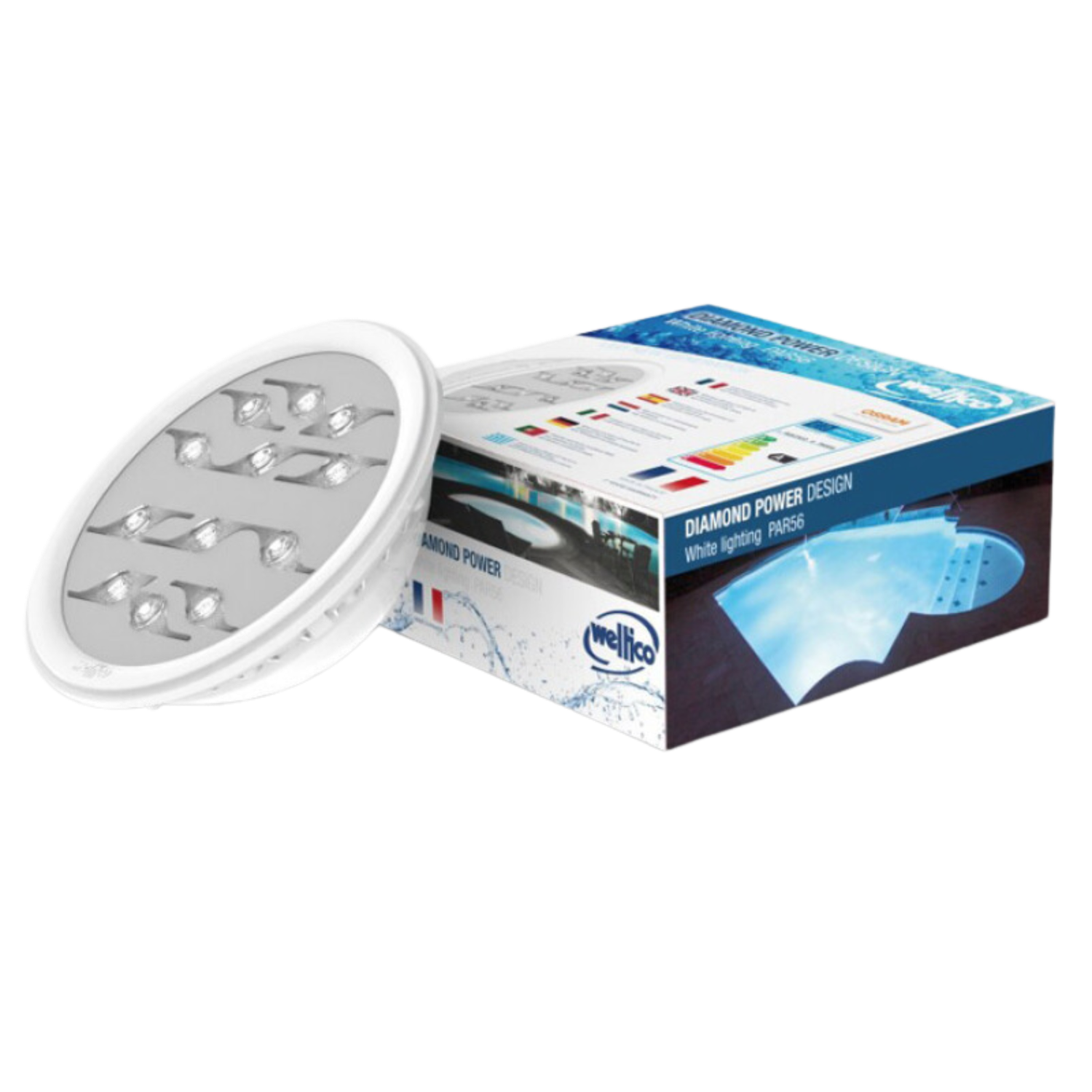 Weltico ​Lámpara Arcoiris Power LED de 12 colores