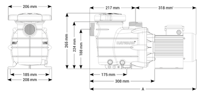 Hayward Motobomba Power Flo II Monofásica