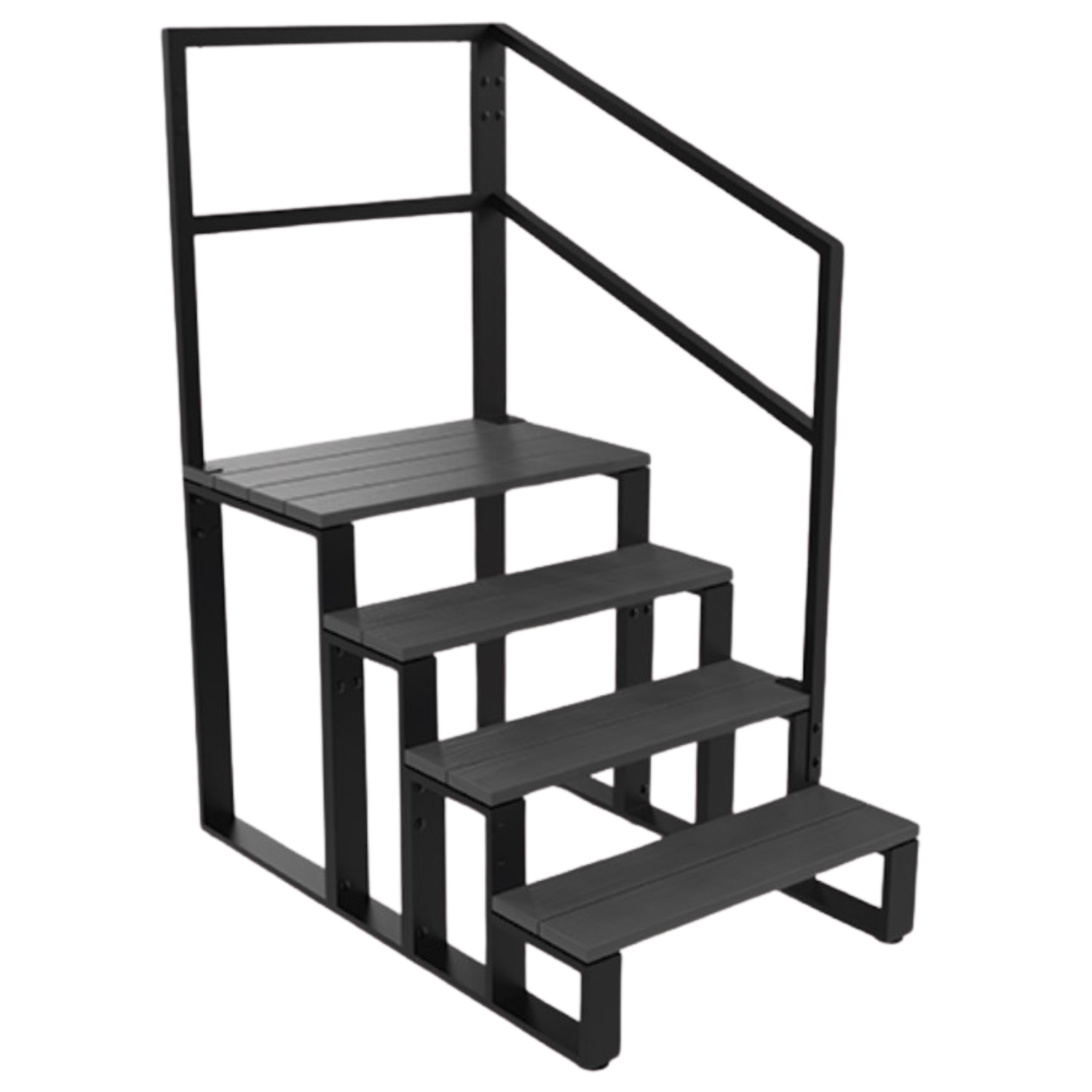 Life Spa Escalera de 4 peldaños para Swimspa Antracita