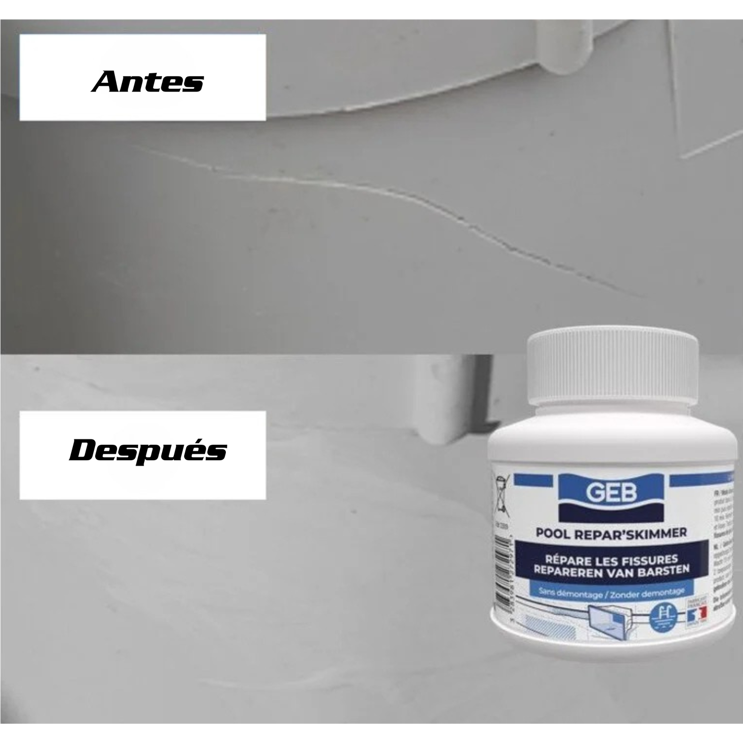 GEB Reparador de skimmer para grietas y fisuras – 125 ml