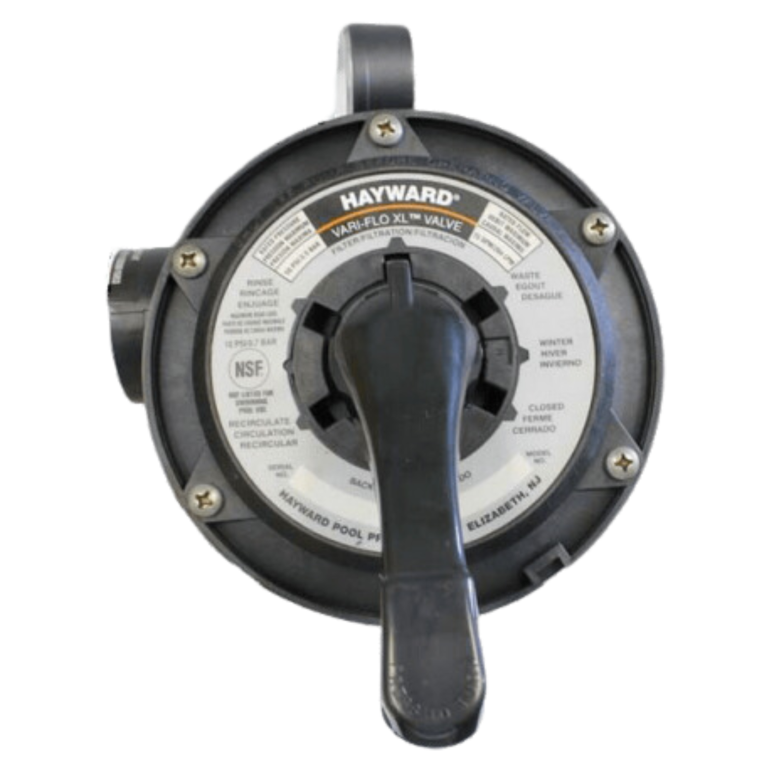 Hayward Válvula lateral 4 entradas / 6 posiciones 1½” (sin enlaces) SP0719SKR-LP
