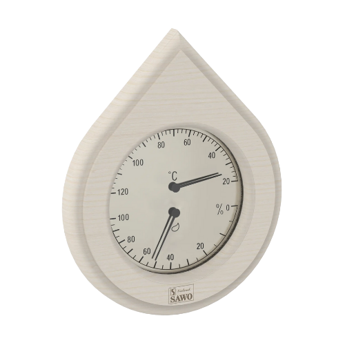 Sawo Termohigrómetro para sauna con forma de Gota